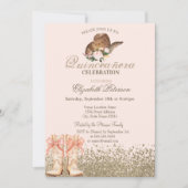 Boots Quinceañera Kaart (Voorkant)