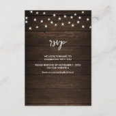 Boots & Rozen Gepersonaliseerde bruiloft RSVP door Informatiekaartje (Voorkant)