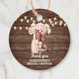 Boots Rustic Cowgirl BRUIDJESSCHOONMAAKPARTIJ Dank Bedankjes Labels