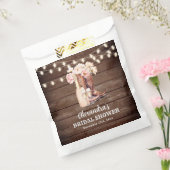 Boots rustieke cowgirl VRIJGEZELLENFEEST dank u Bedankzakje (Gezegeld)