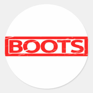 Boots Stamp Ronde Sticker