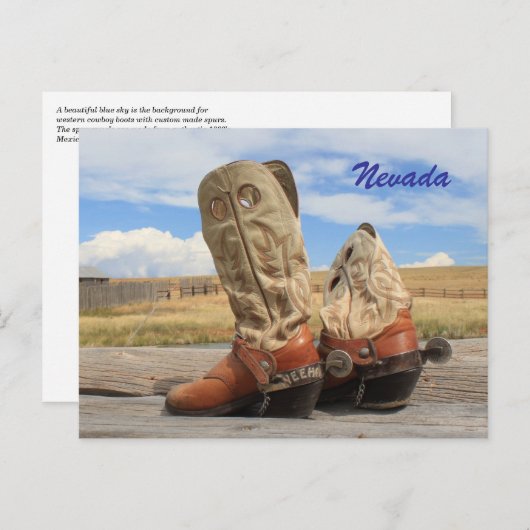 Boots uit Nevada Briefkaart (Voorkant / Achterkant)
