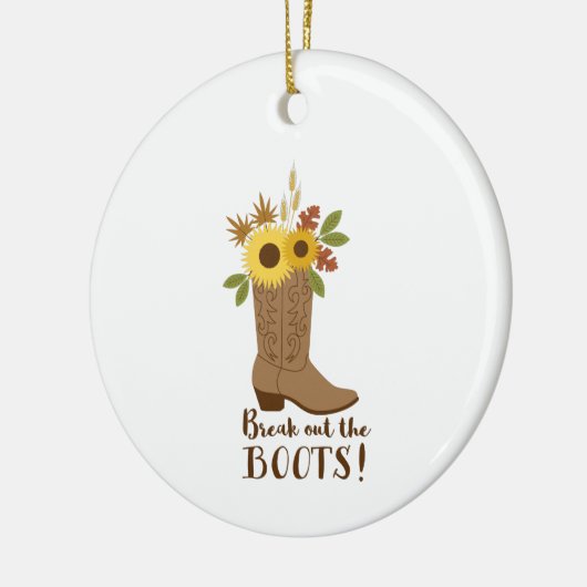 Boots uitbreken keramisch ornament (Links)