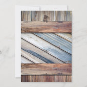 Boots van boerderijhout Cowboy Western country Bru Kaart (Achterkant)