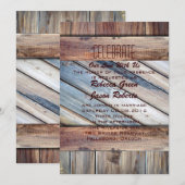 Boots van boerderijhout Cowboy Western landelijke  Kaart (Voorkant / Achterkant)