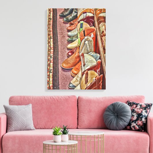 Boots Wrapped Canvas Afdruk (Insitu (Woonkamer))