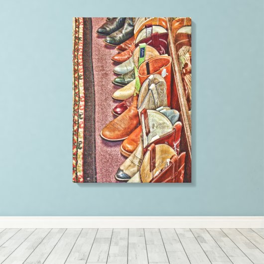 Boots Wrapped Canvas Afdruk (Insitu (Houten vloer))