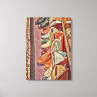 Boots Wrapped Canvas
