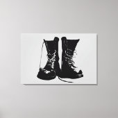 Boots (zwarte versie) canvas afdruk (Voorkant)