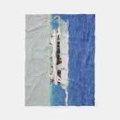 Bootschilderij Fleece Deken (Voorkant)
