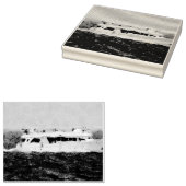 Bootschilderij Rubberstempel (Gestempeld)