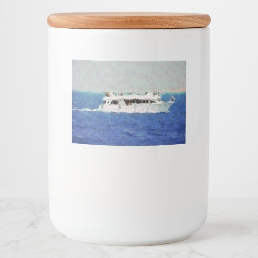 Bootschilderij Voedselcontainer Etiket (Voorkant)