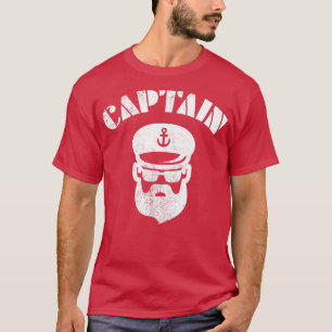 Bootschip Jacht Kapitein Baard Boating Sail T-shirt