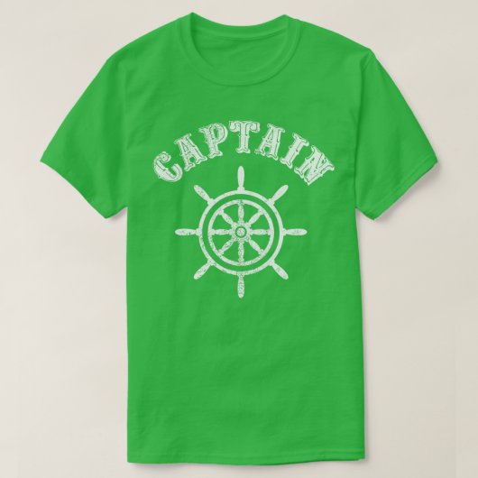 Bootschip Yacht Captain Stuurwiel Boa T-shirt (Design voorkant)