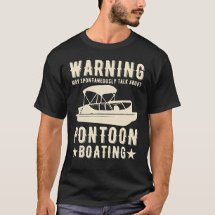 bootschipper ponton kapitein papa boot vader motor t-shirt