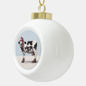 Bootsie De kerstversiering van de Koe Keramische Bal Ornament (Rechts)
