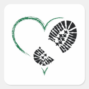 bootstomp vierkante sticker