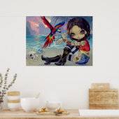 Bootstrap Betsy ART PRINT Pirate Tattoo Girl (Keuken)