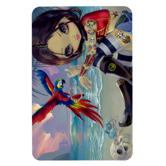 "Bootstrap Betsy" Flex Magnet Magneet (Verticaal)