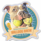 Bootsy Balldog Beer Label Sticker (Voorkant)