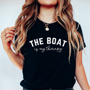 Boottherapie; grappige nautische vakantie t-shirt
