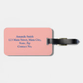 boottocht bagagelabel (Achterkant horizontaal)