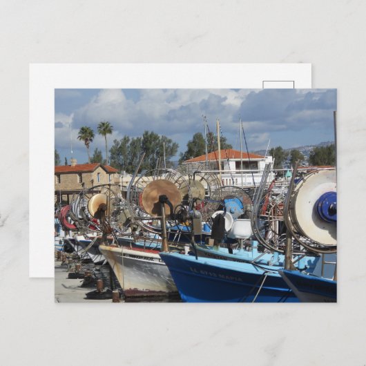 Boottocht bij Paphos Harbor Briefkaart (Voorkant / Achterkant)