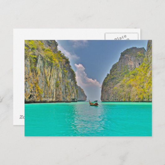 Boottocht in de baai van Kho Phi Phi Briefkaart (Voorkant / Achterkant)