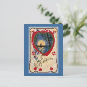 Boottocht met Moonlight  Valentijn Feestdagenkaart (Staand voorkant)