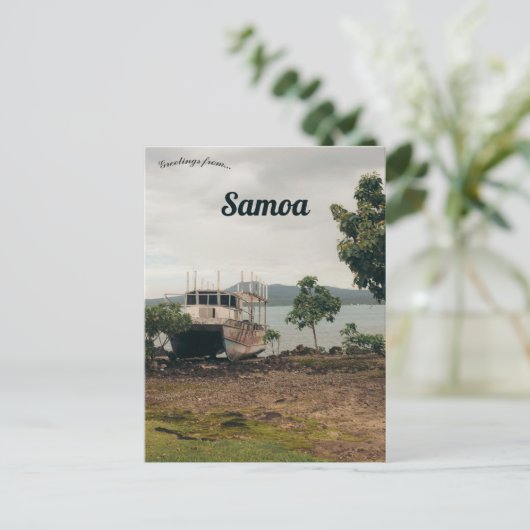 Boottocht op Upolu Samoa Briefkaart (Staand voorkant)