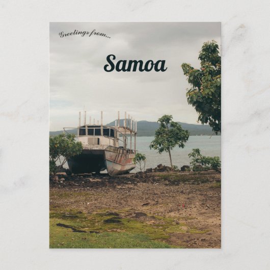 Boottocht op Upolu Samoa Briefkaart (Voorkant)