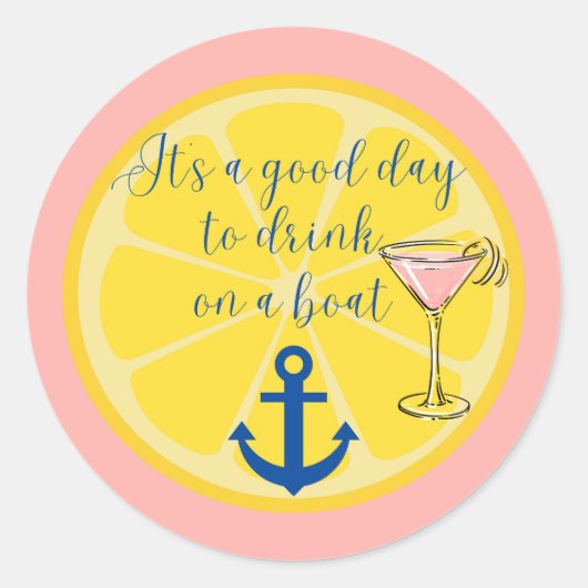 boottocht ronde sticker (Voorkant)