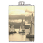 Boottochten in Rothesay Bay, Schotland. Sailor's W Heupfles (Achterkant)