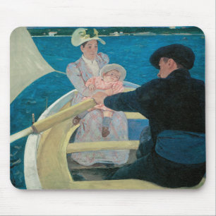 Boottochtje van Mary Cassatt, Vintage Fine Art Muismat