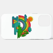 Boottochtlandschap onder de zon, wolken en regenbo Case-Mate iPhone case (Achterkant (horizontaal))