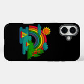 Boottochtlandschap onder de zon, wolken en regenbo Case-Mate iPhone case (Achterkant (horizontaal))