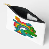 Boottochtlandschap onder de zon, wolken en regenbo etui (Open)