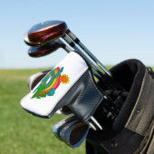 Boottochtlandschap onder de zon, wolken en regenbo golfheadcover (Insitu)