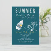 Boottochtuitnodiging Gepersonaliseerd Kaart (Staand voorkant)