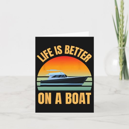 Boottoonteigenaar Retro Life is beter op de boot Kaart (Voorkant)