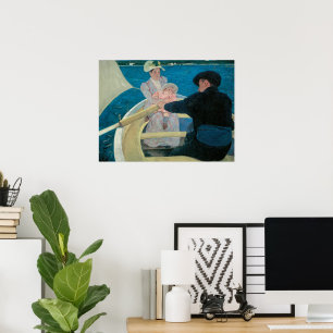Bootuitstapje van Mary Cassatt, Vintage Fine Art Poster