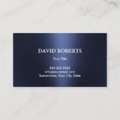 Bootverhuur Verkoop Onderhoud Modern Navy Blue Visitekaartje (Achterkant)