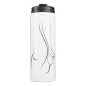 Booty and wine oclock - B&W Thermosbeker (Voorkant)