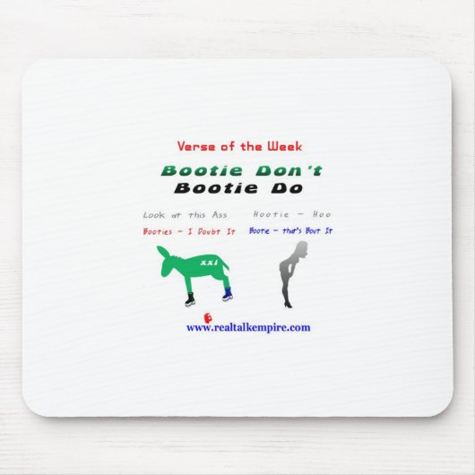 booty don't - muis muismat (Voorkant)