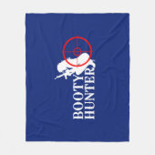 Booty Hunter op Navy Blue Fleece Deken (Voorkant)