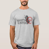 Booty Hunter op zwart T-shirt (Voorkant)