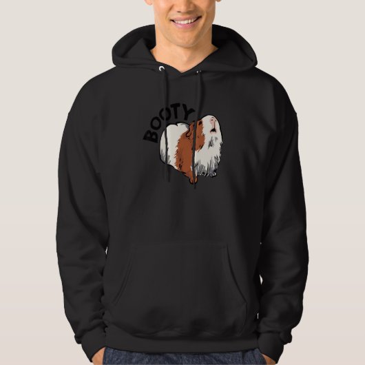 Booty Pig Graphic Guinea Pig Owner Pet Cavy Animal Hoodie (Voorkant)