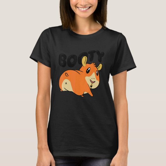 Booty Pig Graphic Guinea Pig Owner Pet Cavy Animal T-shirt (Voorkant)