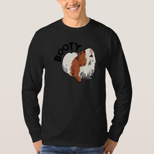 Booty Pig Graphic Guinea Pig Owner Pet Cavy Animal T-shirt (Voorkant)