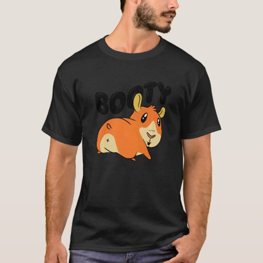 Booty Pig Graphic Guinea Pig Owner Pet Cavy Animal T-shirt (Voorkant)